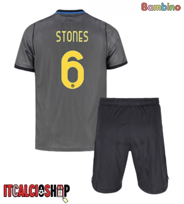 Inter Milan John Stones #6 Terza Maglia Bambino 2026-27 Manica Corta (+ Pantaloni corti)